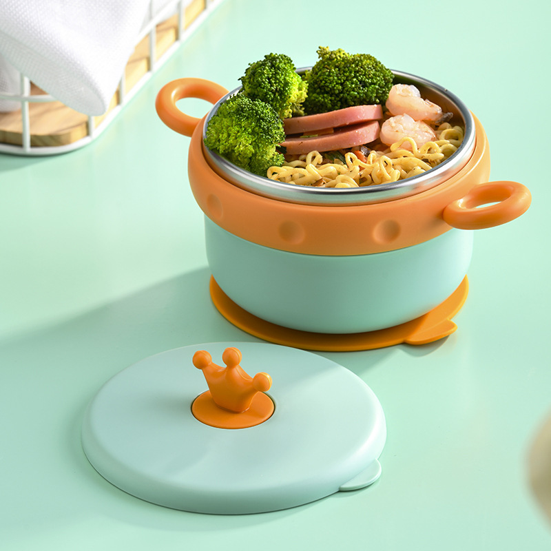 Crown 316 Stainless Steel Baby Special Water Injection Snack Catcher