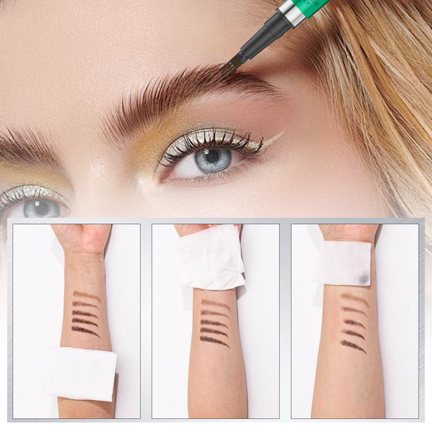 Four-claw Smudge-proof Wild Eyebrow Pencil 3