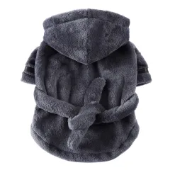 Pet Clothes Hotel Bath Towel Dog Cat Bathrobe - Yp01C Grey - View 1