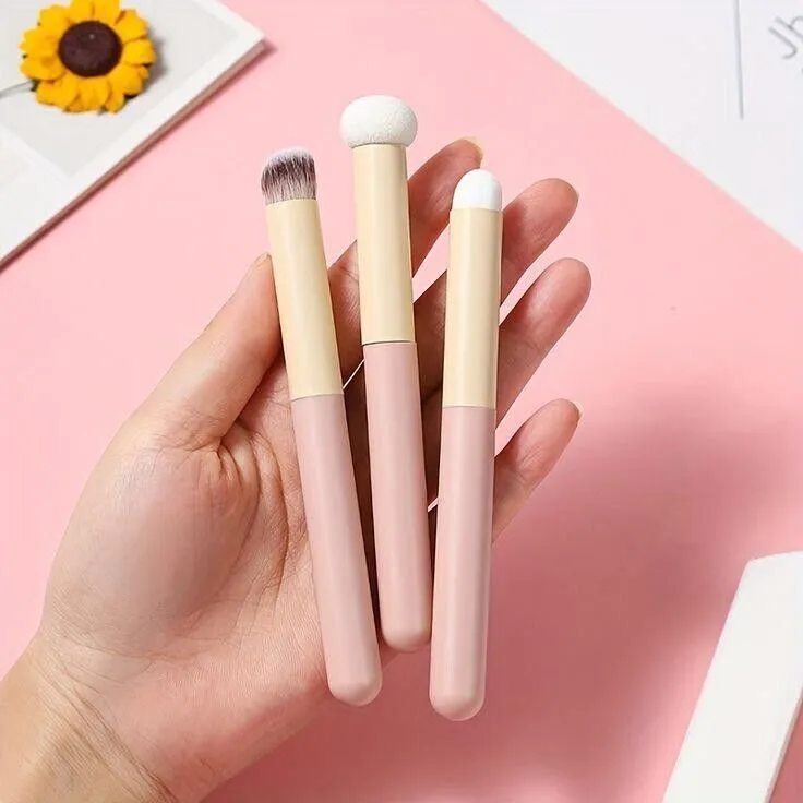 Fashion Portable Makeup Brush Beauty Tools - Pink