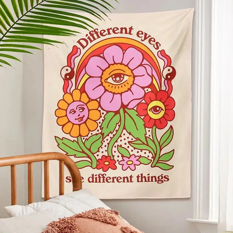 Bohemian Floral Pattern Tapestry Decoration