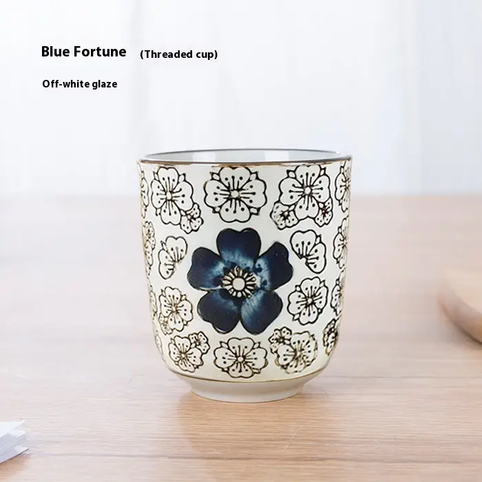 Thread Ceramic Water Cup Creative Hand-painted Mug