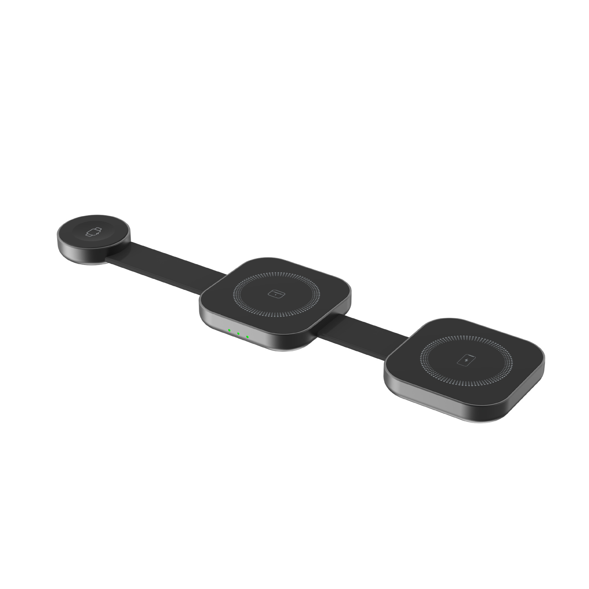 New Compact And Convenient Three-in-one Magnetic Wireless Charger