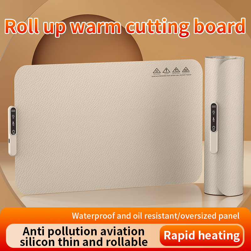 Silicone Thermal Flexible Serving Board (Milk Coffee