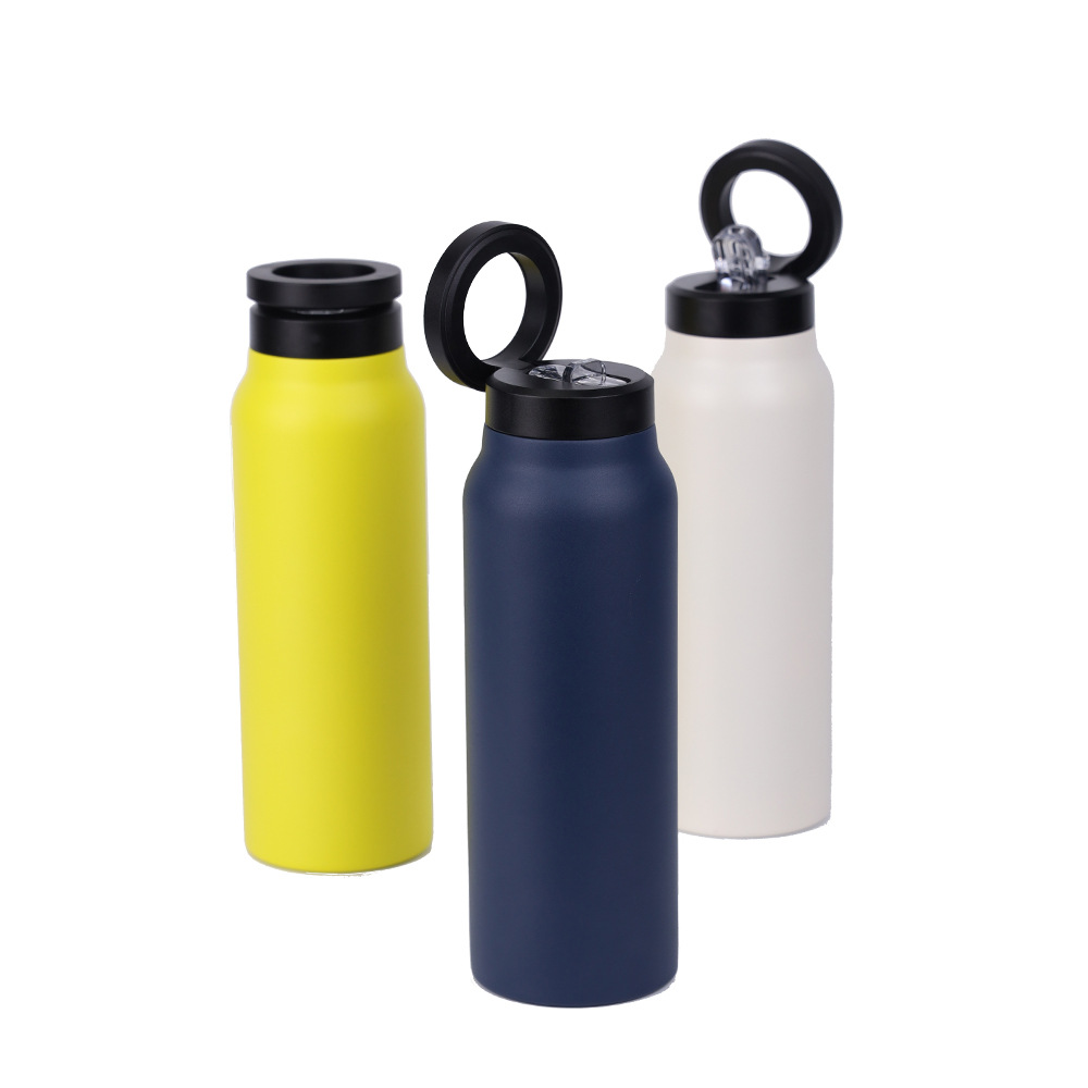 304 Stainless Steel Vacuum Cup Creative Magnetic Water Cup Insulated Sports Water Bottle With Straw Outdoor Insulated Water Mug With Magnetic Phone Holder - Image 16
