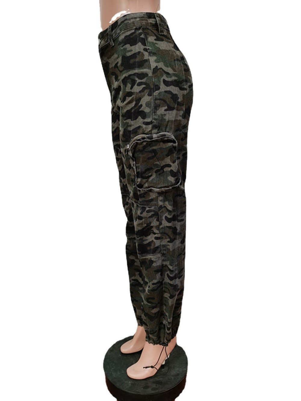 Title 11, Denim Camouflage Cargo Pants Jeans Casual