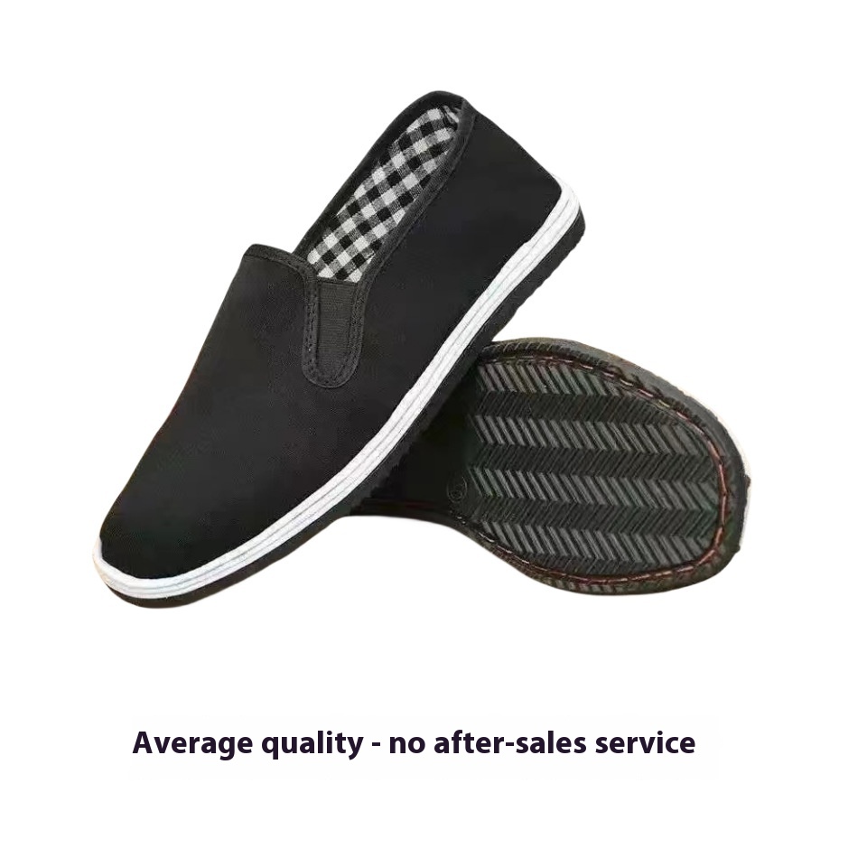 Handmade Black Cloth Shoes