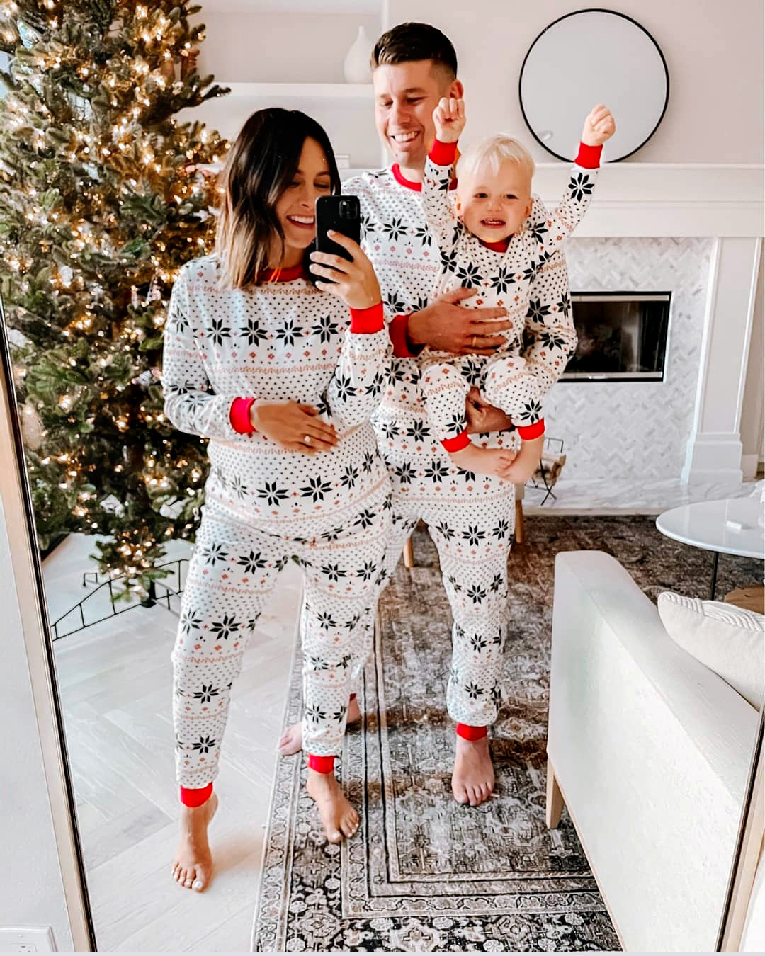 European And American Christmas Parent-child Wear Homewear Suits Pajamas — foto 5