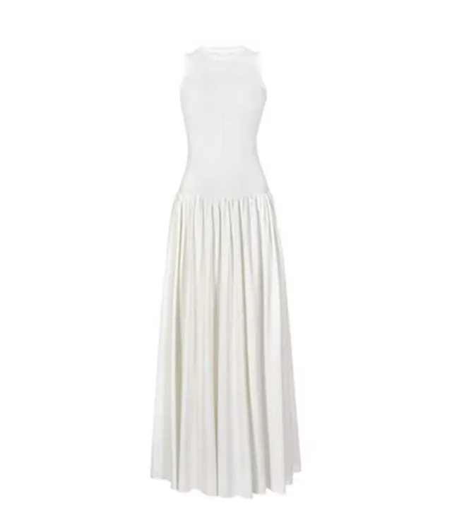 Minimalist Casual Temperament Sports Vest Dress White - Shop at LoveMi