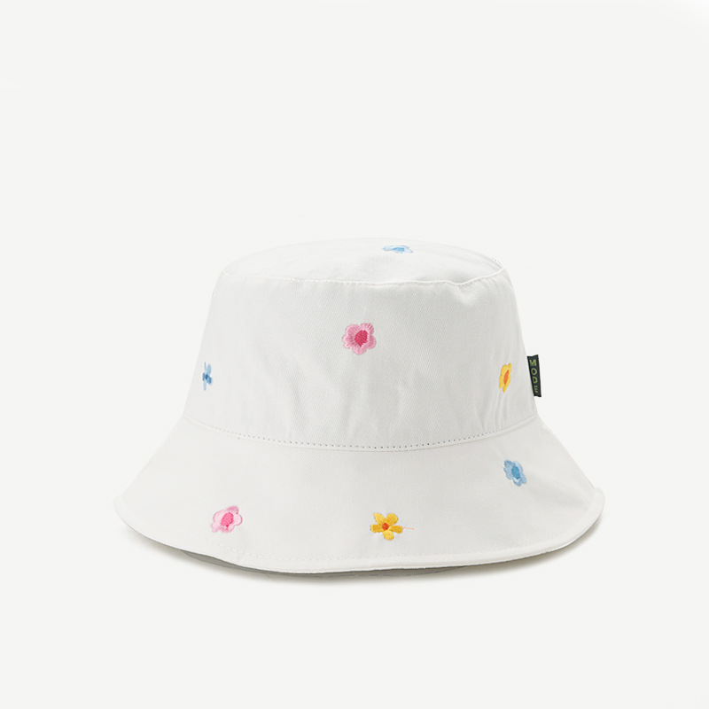 Title 3, Womens Flower Embroidered Sunshade Bucket Hat