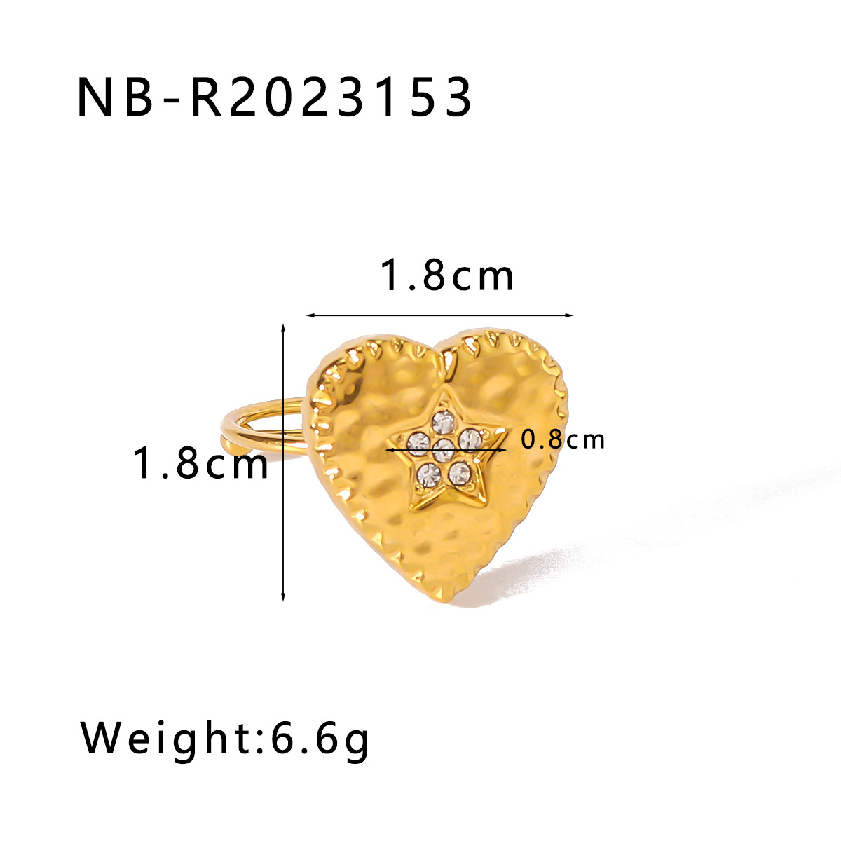 Overseas Sales Luxury High-End Heart-Shaped Ring Overseas Sales Luxury High-End Heart-Shaped Ring