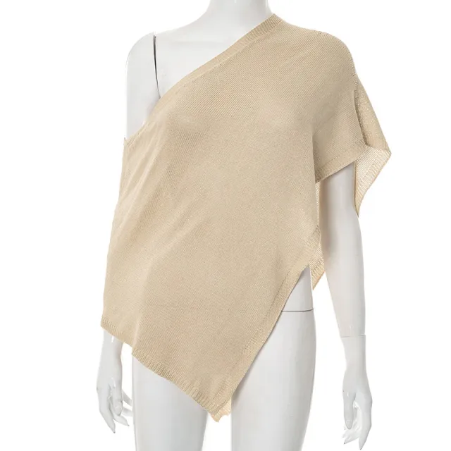 Women's Shoulder Sleeveless One piece Sexy Blouse Top Brown - Shop at LoveMi