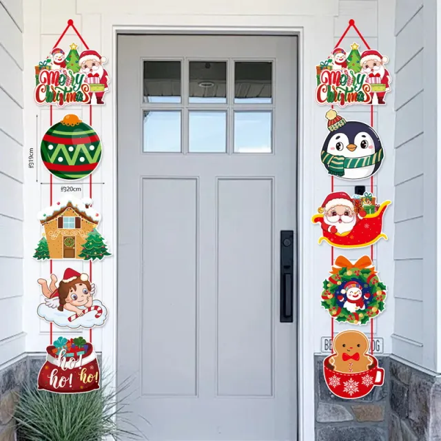 Christmas Scene Layout Cartoon Decoration Door Curtain Sdmg02 - Shop at LoveMi