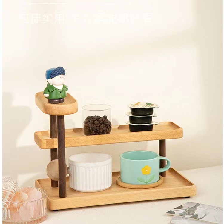 Title 9, Simple Household Multi-layer Wooden Dressing Table