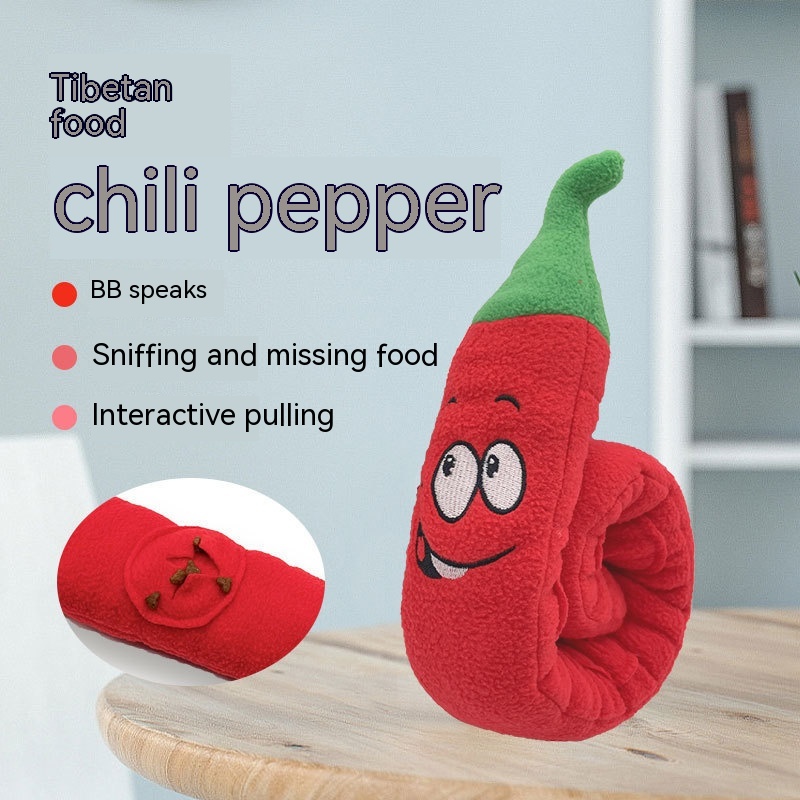 Pet Sound Toy Chili Dog Food Hiding Training Smell Puzzle Interaction Slow Food Relieving Stuffy Supplies