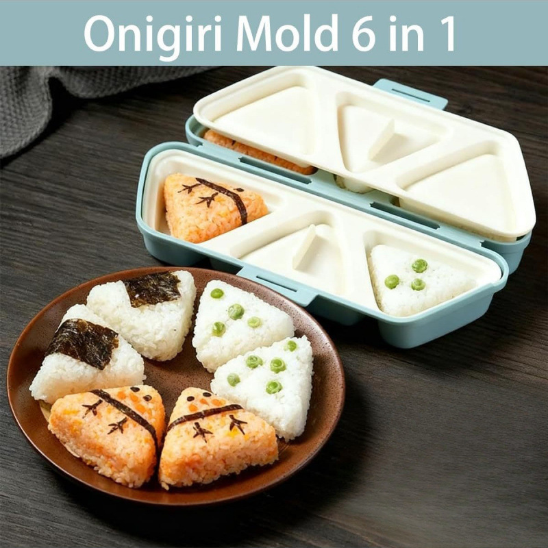 Foldable Creative Bento Box Onigiri Mold Set