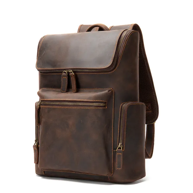Vintage Backpack Men's Outdoor Leisure Travel Brown - Shop at LoveMi