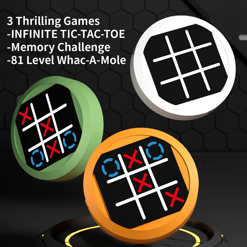 Super Tic-Tac-Toe 4-in-1 Memory Training Handheld Game