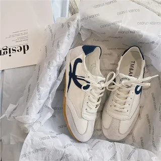 Women's Classic Sneaker Flat Shoes Blue - Shop at LoveMi