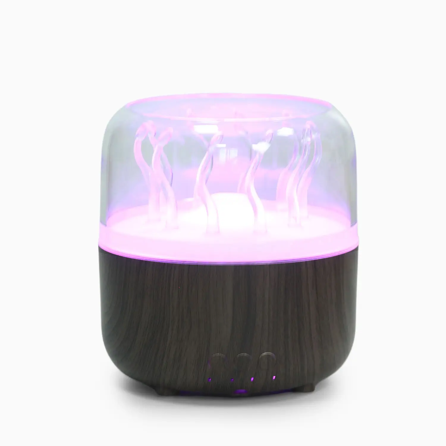 Wood Grain Rotating Dynamic Spray Jellyfish Ambience Light