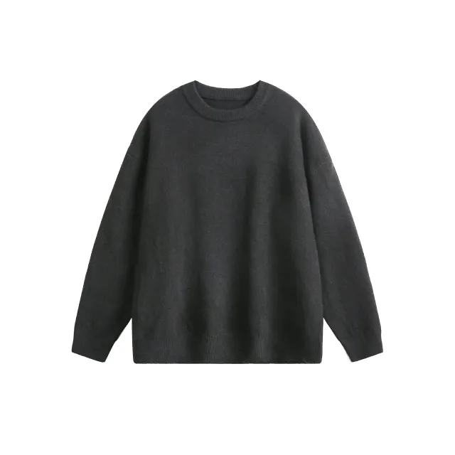 Autumn New Simple Loose Couple Sweater For Women Gray - Shop at LoveMi
