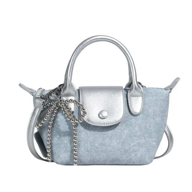 Handbags Dumpling All matching One shoulder Crossboby Bag Silver - Shop at LoveMi