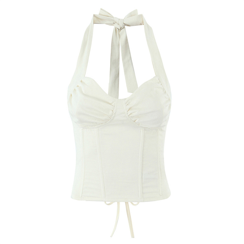 Hot Girl Sexy Fishbone Tube Top Strap Body Shaping Top