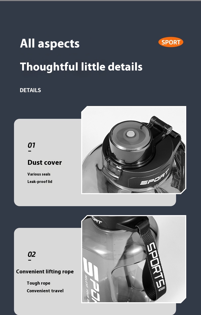 Large Capacity Barrels Outdoor Fitness Boys' Sports Kettle - Image 12