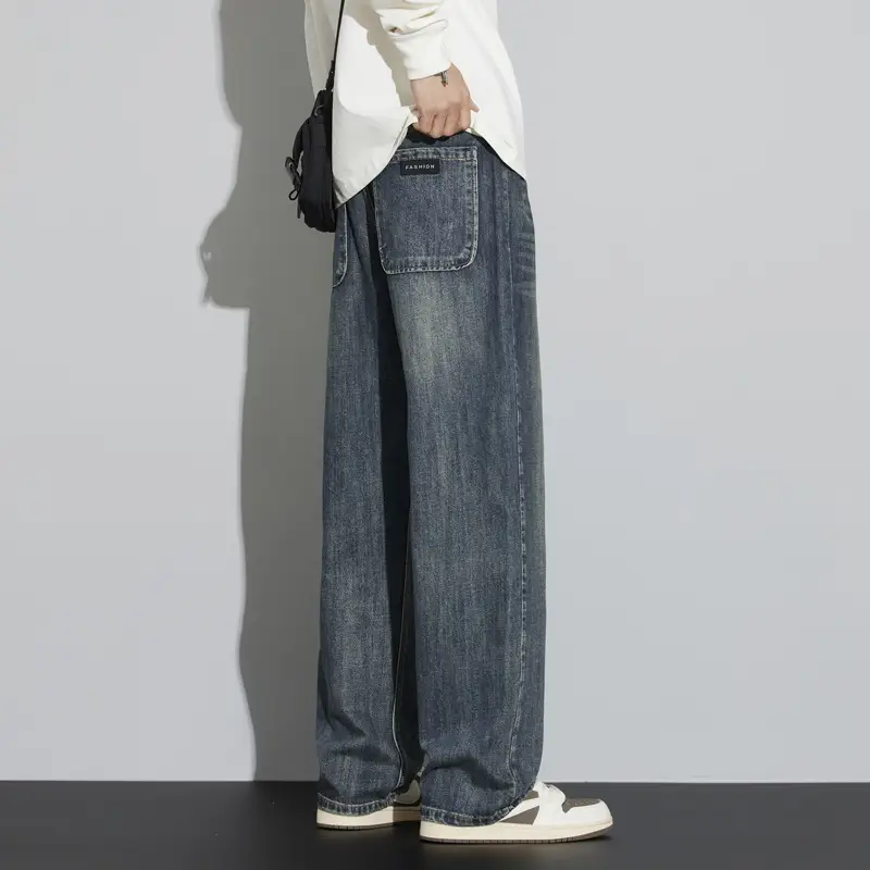 Retro Nostalgic Straight Jeans For Men