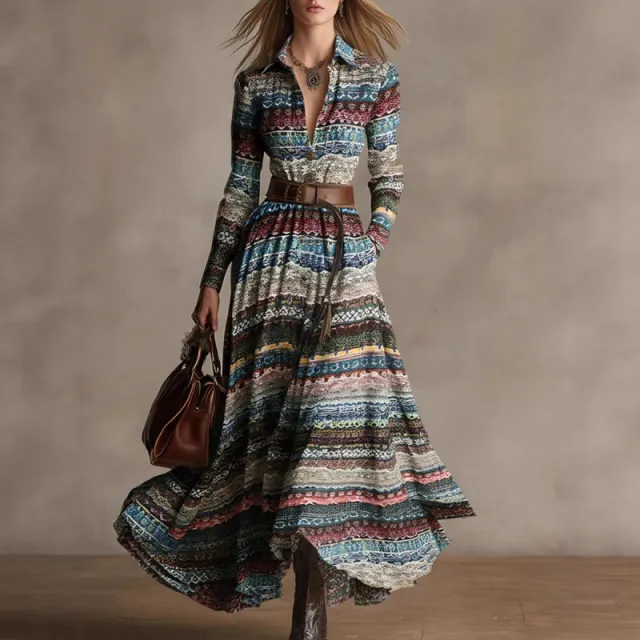 Custom Designed Waist Cinching Maxi Dress Color 2Xl - Shop at LoveMi