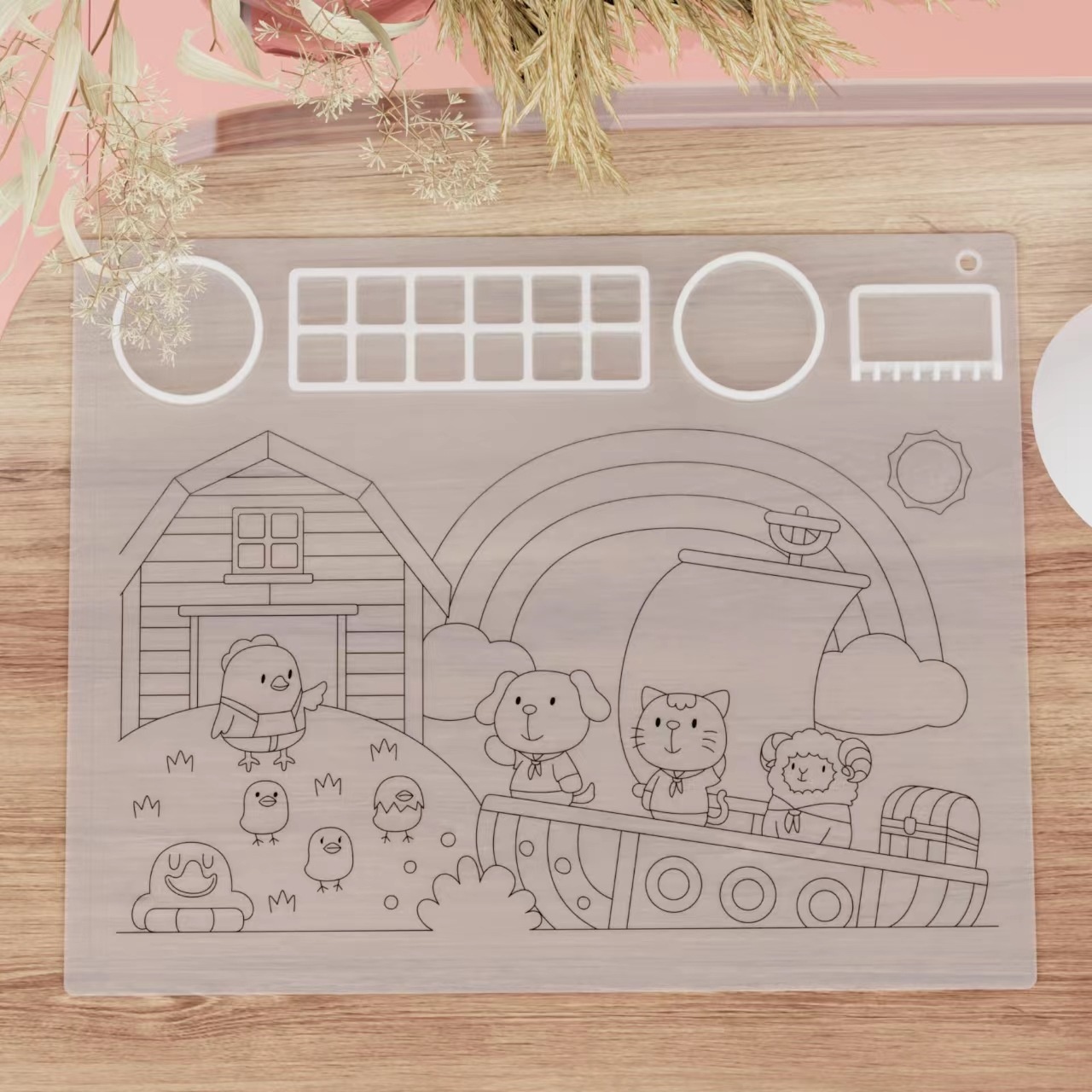 Silicone Double Bowl Painting Graffiti Oil Painting Mat