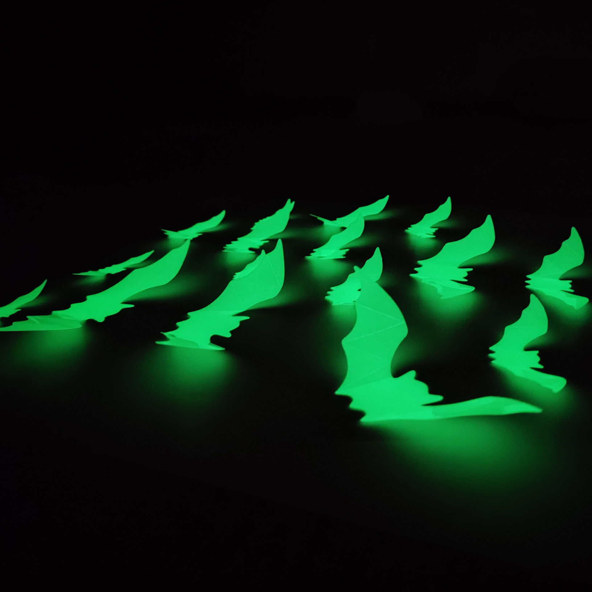 Title 9, Halloween Luminous Green Three-dimensional Bat ...