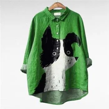 Women's Casual Long sleeved Animal Print Shirt A73L2Kc636Tj12 - Shop at LoveMi