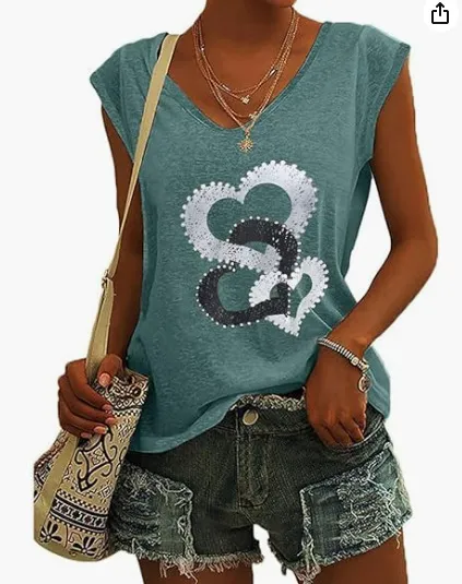 Eagle Printed Round Neck Collar Sleeveless Top Po1563596 - Shop at LoveMi