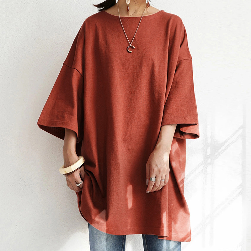 Personality Round Neck Loose Women's T-shirt