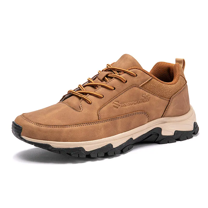 Leather Waterproof Men's Deodorant Casual Middle-aged and Elderly Running