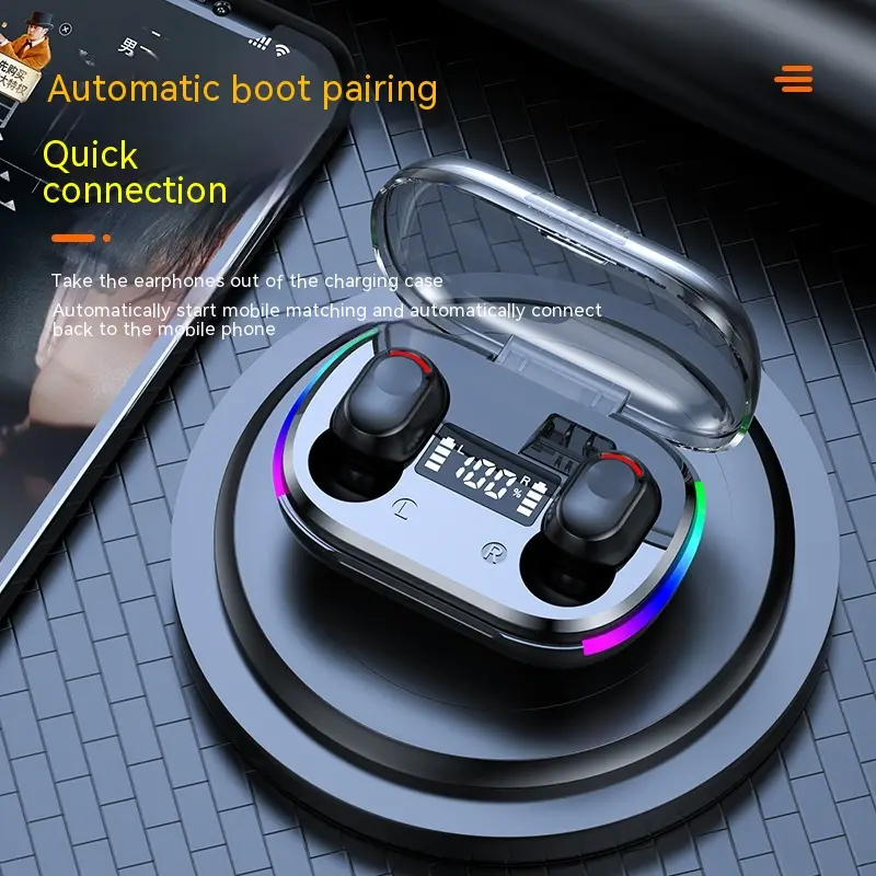 Digital Display Colorful In-ear Bluetooth Headset