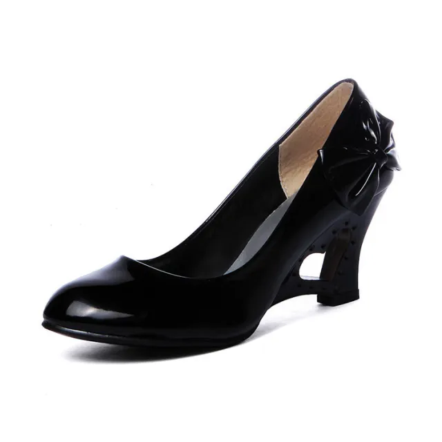 Summer High Heel Low cut Bow Women's High Heels Black - Shop at LoveMi