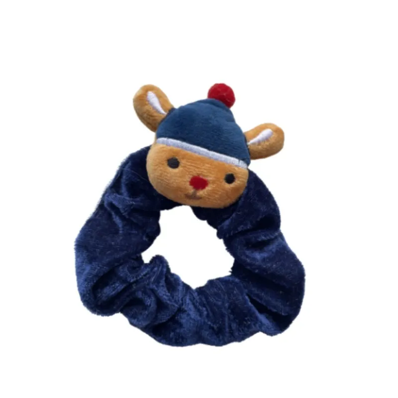 Santa Claus Cartoon Head Elk Hair Ring Headdress - Cute Head