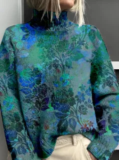 Women's Woolen Sweater Fashion Personality Turtleneck Sweater - Style 11 - View 1