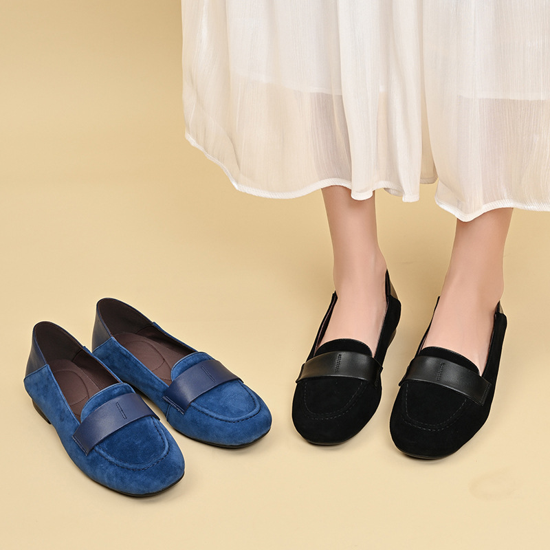 Womens Springautumn Shoes Casual Loafers Flat-sole Slip-ons
