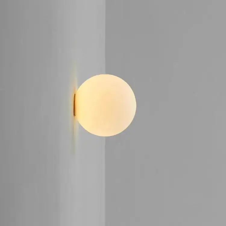 Ball Minimalist Designer Model Glass Wall Lamp