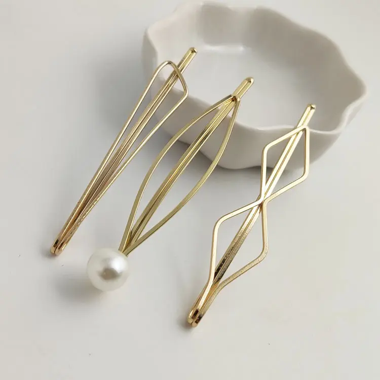 Fashionable And Minimalist Metal Geometric Hair Clip