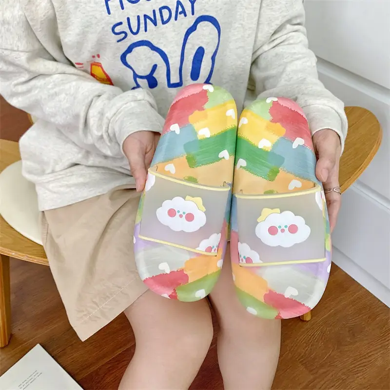 Summer New Arrival Girlish Style Slippers Women's Indoor Home Non-slip Soft Bottom Cute Girls' Sandals Home Shoes