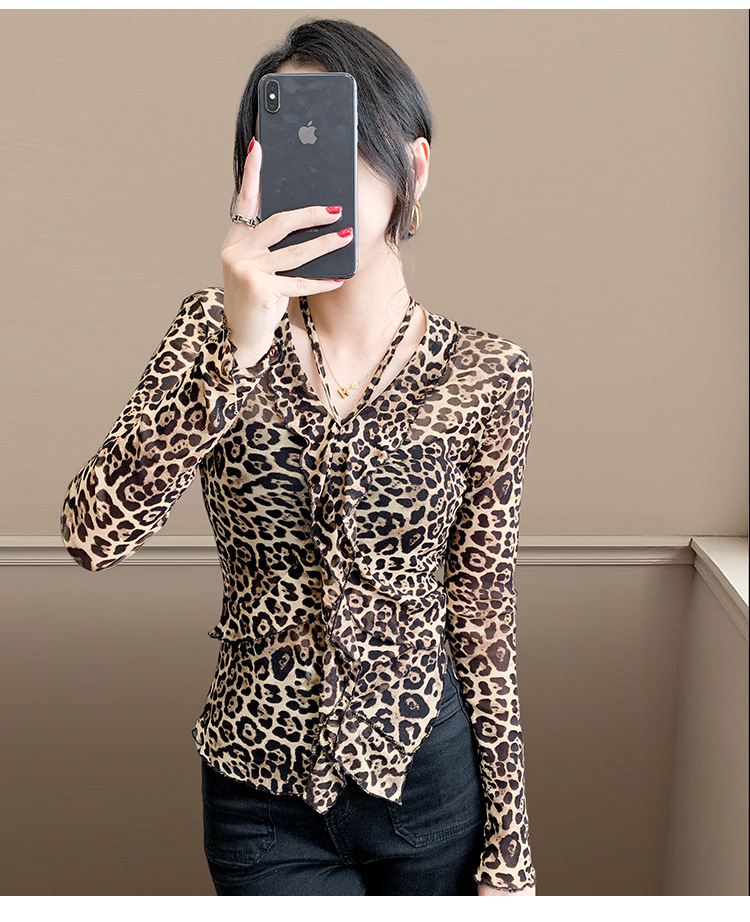 Fashionable Sheer Mesh Floral Long-Sleeve Top For Women 20 0278446f 543d 4ff4 8048 56732e5b646e