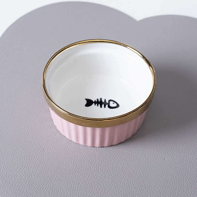 Single Pink Fishbone Bowl