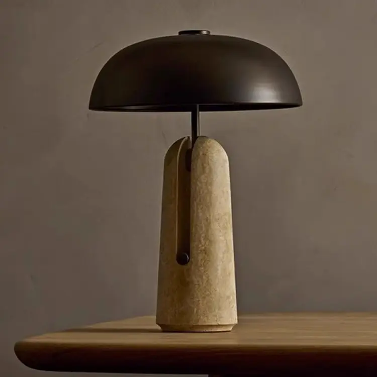 Minimalist Creative Cave Stone Mushroom Table Lamp