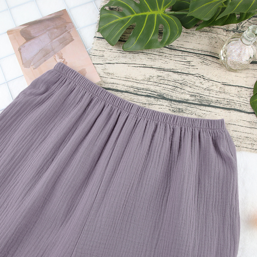 Summer Cotton Long European And American Pajamas