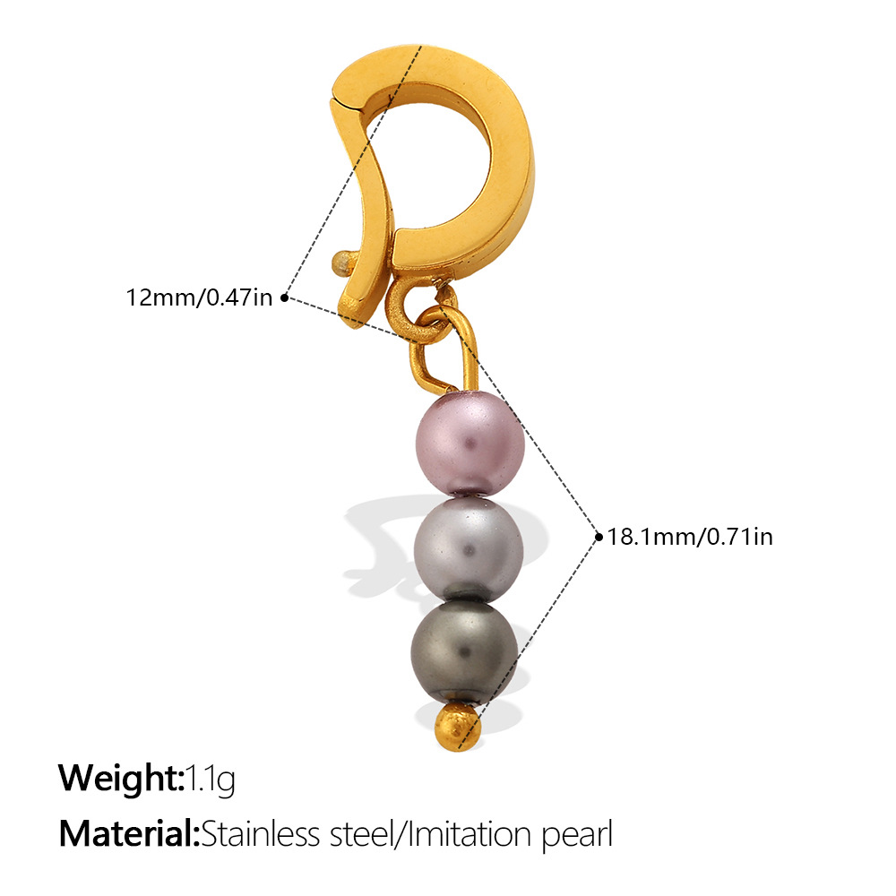 Stainless Steel Pearl Pendant, picture 4 of 12