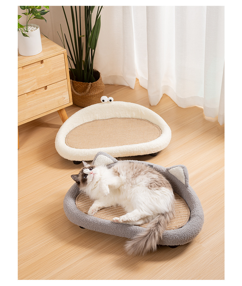 Hemp Rope Cat Scratcher And Cat Bed In One Durable And Scratch-resistant detail photo 12